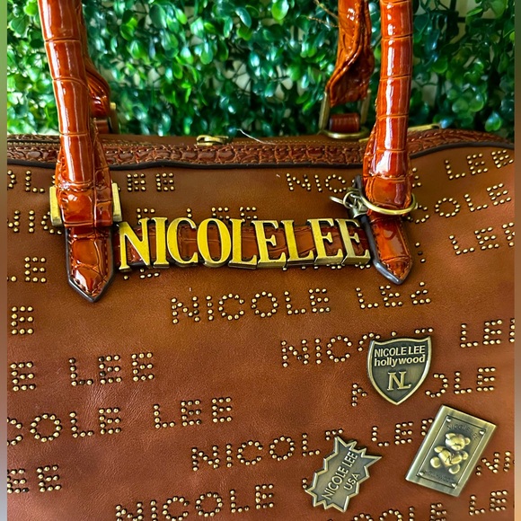 NICOLE LEE Studded Satchel. Authentic. - Picture 2 of 15